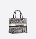 SMALL DIOR BOOK TOTE Blue Toile de  (26.5 x 21 x 14 cm). - Image 3