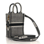 CHRISTIAN DIOR Mini Book Tote Phone Bag Black White.