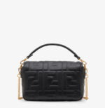 Baguette Mini Black leather bag. - Image 3