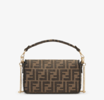 Baguette Mini Jacquard FF fabric bag. - Image 4